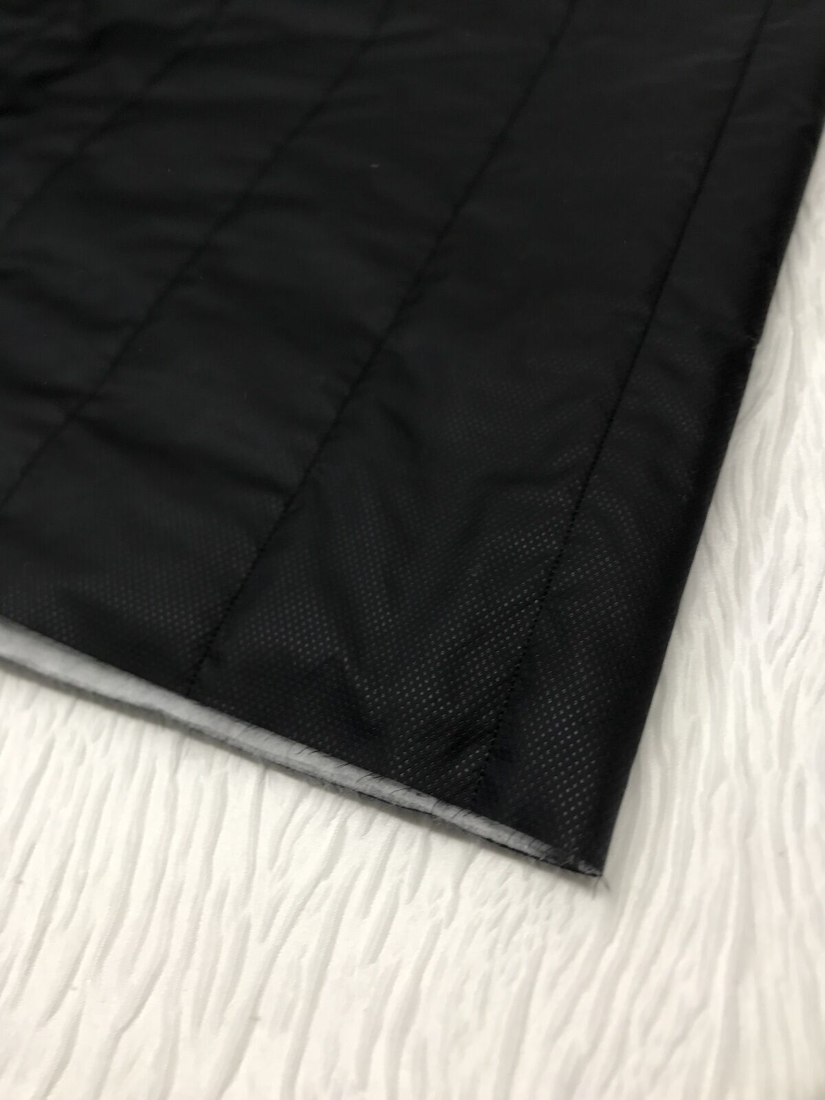 İnce Kaptione Kumaş Tek Taraflı Siyah, Parça 200x140 cm