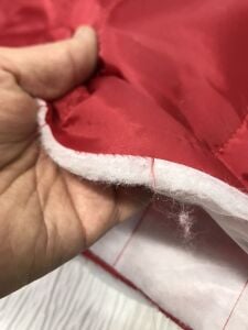 Kaptione Kumaş Tek Taraflı Kırmızı, Parça 280x140 cm