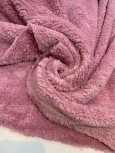 Pembe Welsoft Kumaş Çift Taraflı -  Yumuşak Tok Doku