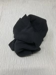 Orta Kalite Şardonlu 3 İplik Kumaş, Parça 75x190 cm - Siyah