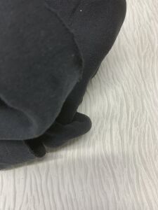 Orta Kalite Şardonlu 3 İplik Kumaş, Parça 75x190 cm - Siyah