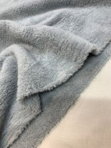 Gri Welsoft Kumaş Çift Taraflı -  Yumuşak Tok Doku