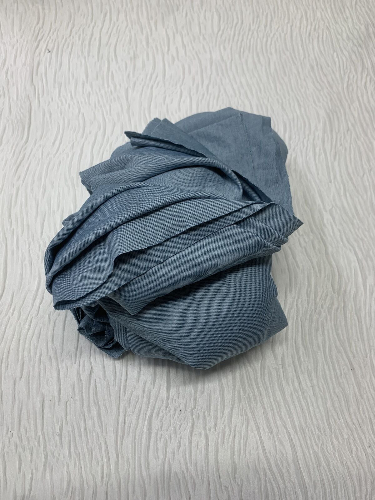 Pamuk Polyester Lakost Kumaş, Parça 310x185 cm - Mavi (İĞNE İZİ VAR)