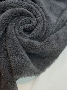 Füme Welsoft Kumaş Çift Taraflı -  Yumuşak Tok Doku