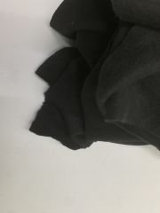 Şardonlu 3 İplik Kumaş Parça 80x180 cm Siyah