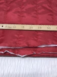 Kaptione Kumaş Tek Taraflı Kırmızı, Parça 200x140 cm