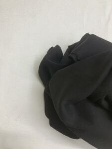 Siyah Bebe Ribanası Penye Kumaş, Parça 90x180 cm