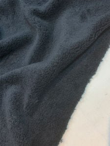Siyah Welsoft Kumaş Çift Taraflı -  Yumuşak Tok Doku