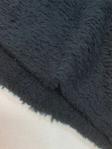 Siyah Welsoft Kumaş Çift Taraflı -  Yumuşak Tok Doku