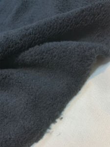 Siyah Welsoft Kumaş Çift Taraflı -  Yumuşak Tok Doku
