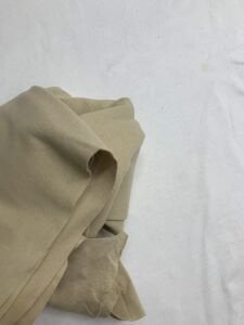 Bej Bebe Ribanası Penye Kumaş, Parça 100x180 cm