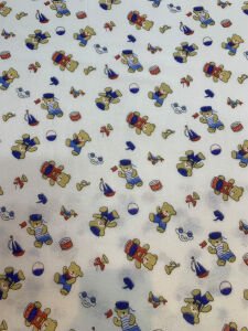 Pazen Kumaş - Ayıcıklı Desenli, En: 90 cm