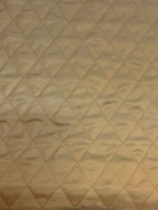 İnce Sütlü Kahve Baklava Desen Kapitone Kumaş Montluk - Tek Taraflı