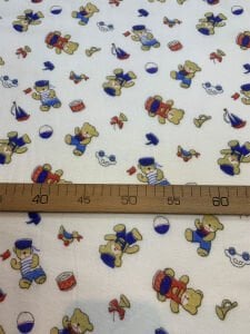 Pazen Kumaş - Ayıcıklı Desenli, En: 90 cm