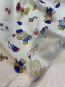 Pazen Kumaş - Ayıcıklı Desenli, En: 90 cm