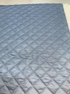 İndigo Mavi Baklava Desen Kapitone Kumaş Montluk - Tek Taraflı