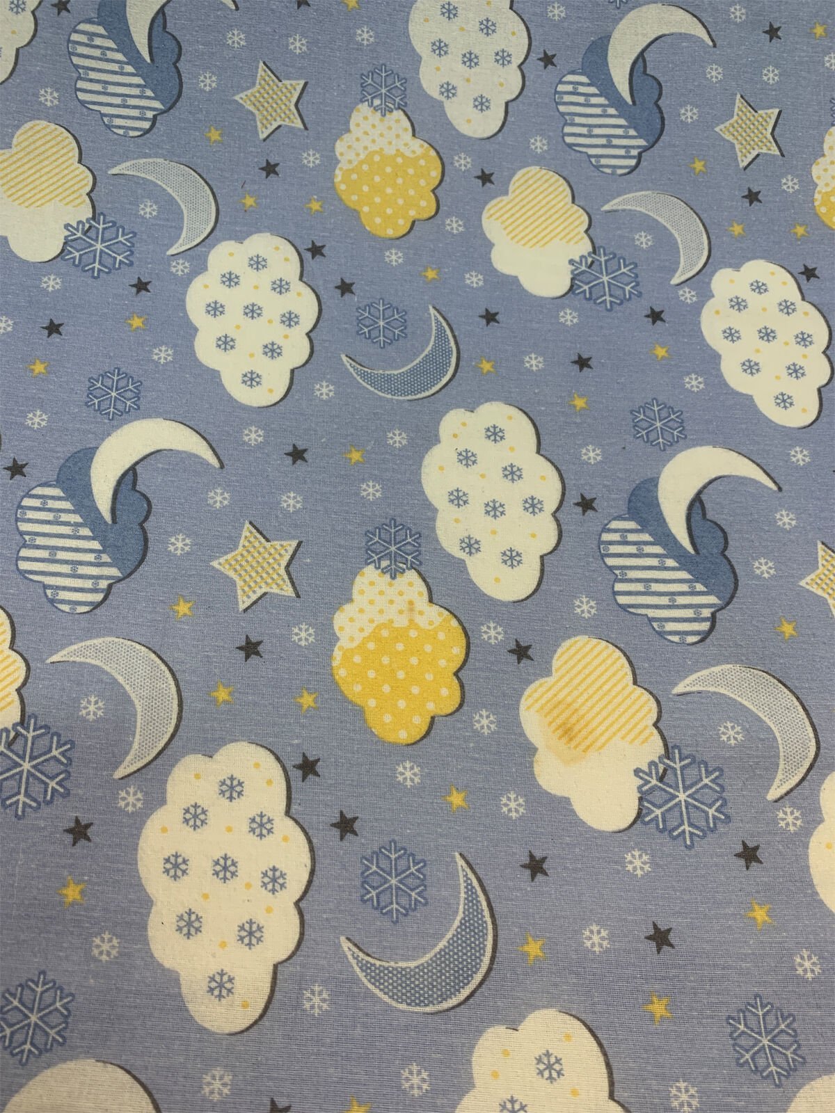 Pazen Kumaş - Bulut Desenli, En: 90 cm