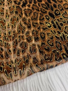 Leopar Desenli Şifon Kumaş