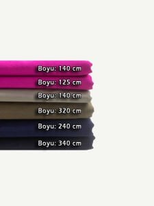 Dabıl Kumaş (Likralı Krep) Seti, Boyları 125-340 cm arası 6 adet