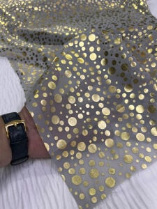Gold Puanlı Kumaş
