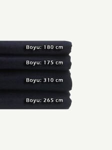 Kot Kumaş Seti Hafif Esnek Dökümlü, Boyları 175-310 cm arası 4 adet
