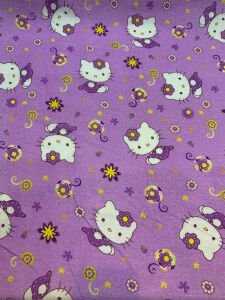 Pazen Kumaş - Hello Kitty Desenli, En: 90 cm