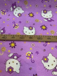 Pazen Kumaş - Hello Kitty Desenli, En: 90 cm