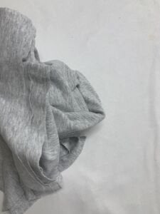 Gri Esnek Bebe Ribanası Penye Kumaş, Parça 90x160 cm