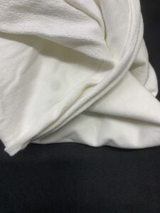 Pamuk 2 İplik Esnek Kumaş, Parça 90x110 cm - Ekru