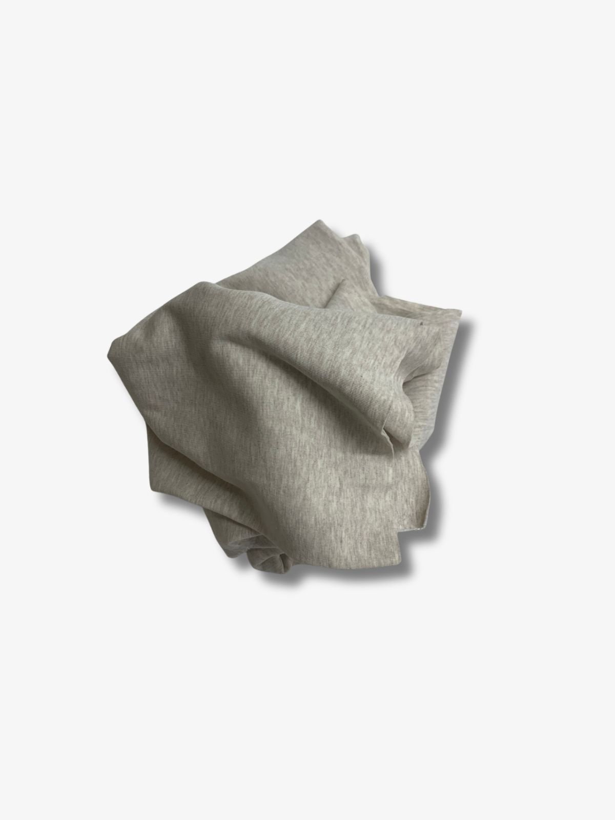 Gri Bebe Ribanası Penye Kumaş, Parça 75x150 cm