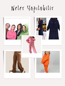 Şardonlu 3 İplik Kumaş, Parça 85x100 cm - Ekru