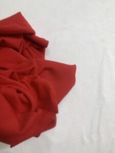Kırmızı Bebe Ribanası Penye Kumaş, Parça 90x160 cm