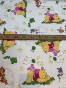 Pazen Kumaş - Winnie The Pooh Desenli, En: 90 cm