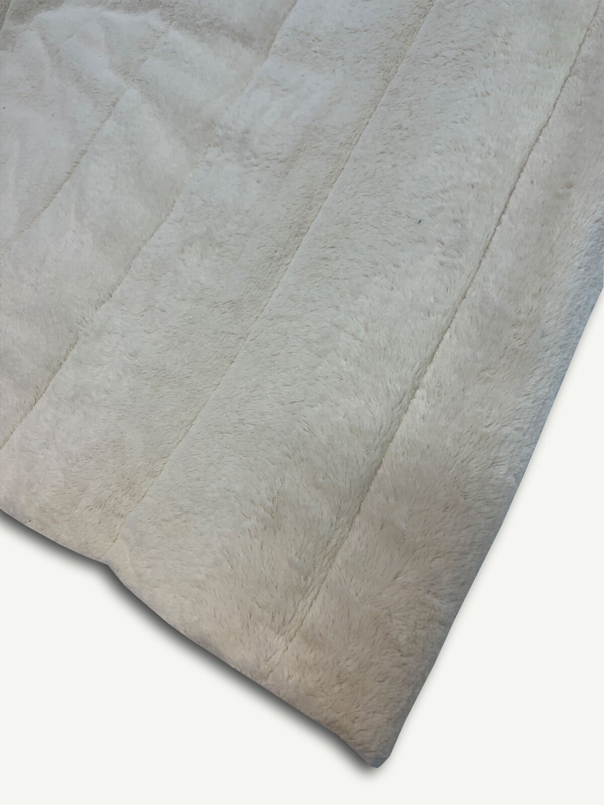 Krem Peluş Kapitone Kumaş - Tek Taraflı