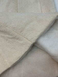 Krem Peluş Kapitone Kumaş - Tek Taraflı