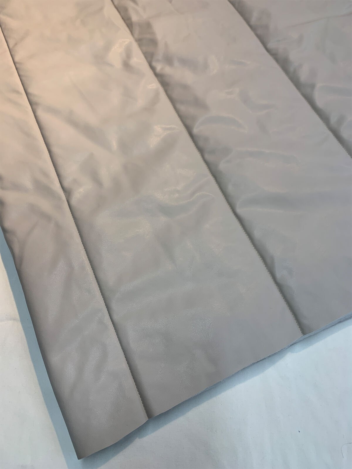 Deri Kapitone Kumaş Taş Rengi Elyaflı - Tek Taraflı