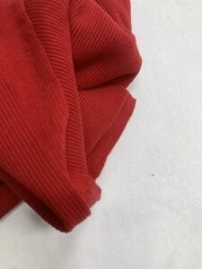 Kırmızı Kaşkorse (Ribana) Kumaş, Parça 30x110 cm