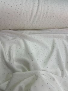 Ekru Taşlı Keten Görünümlü Kumaş