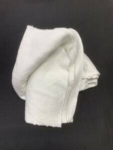 İnce Şardonlu 3 İplik Kumaş, Parça 90x180 cm - Ekru