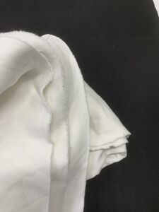 İnce Şardonlu 3 İplik Kumaş, Parça 90x180 cm - Ekru