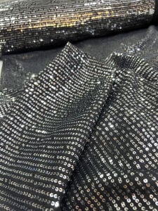 Küçük Gümüş Pullu Zara Payet Kumaş