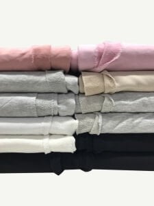 3 İplik Penye Kumaş Seti, Boyları 100-125 cm arası 12 adet