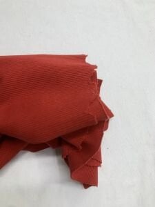 Kırmızı Kaşkorse (Ribana) Kumaş, Parça 40x140 cm