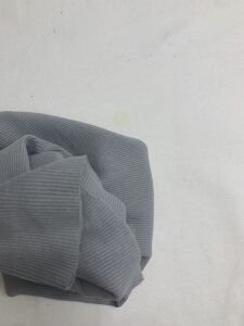 Gri Kaşkorse (Ribana Fitilli) Kumaş, Parça 40x105 cm