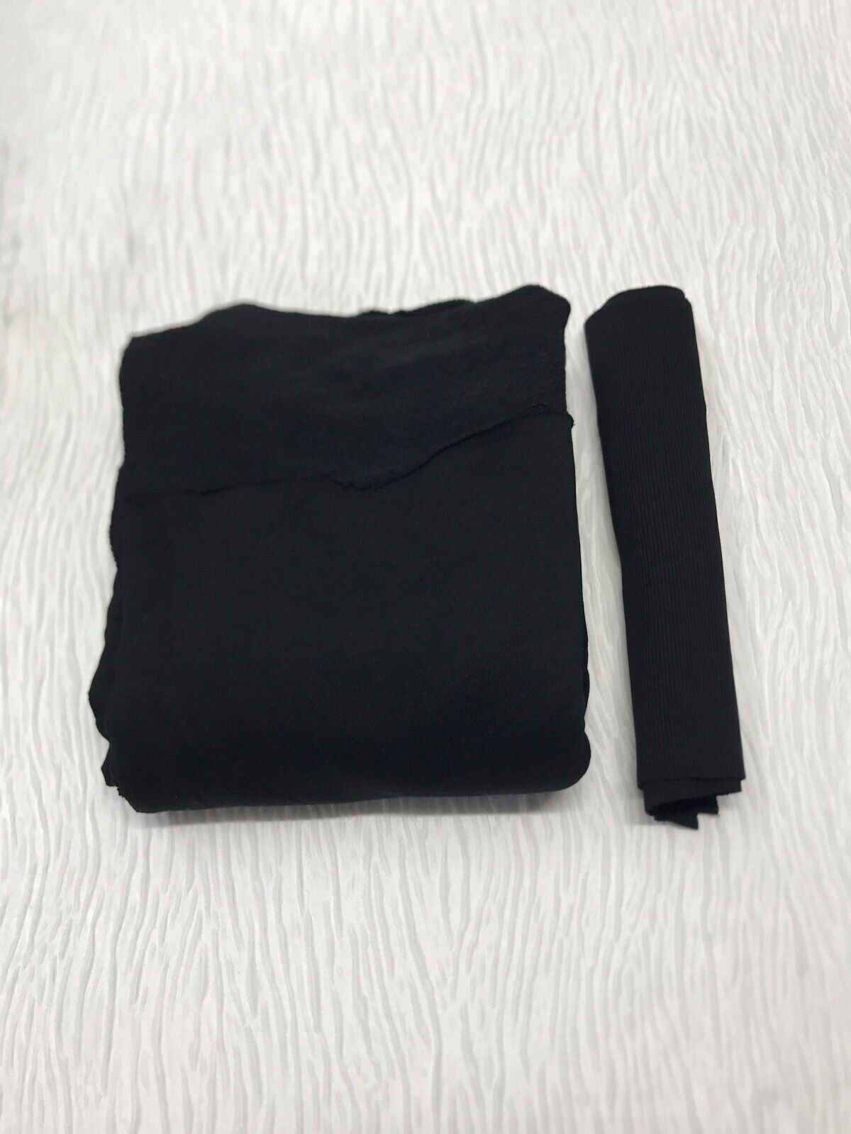 Ribanalı 3 İplik Kumaş Siyah – Parça 80x190 cm