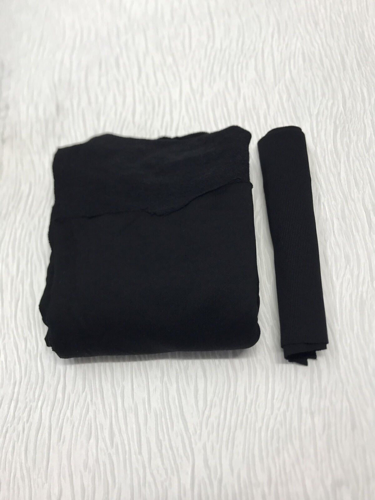 Ribanalı 3 İplik Kumaş Siyah – Parça 100x190 cm