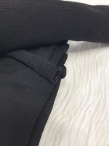 Ribanalı 3 İplik Kumaş Siyah – Parça 100x190 cm