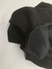 Şardonlu 3 İplik Kumaş Parça 80x130 cm Siyah