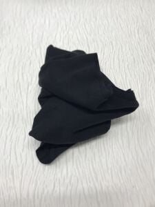 İnce Ribana Kumaş Siyah - Parça 110x180 cm