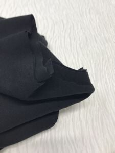 İnce Ribana Kumaş Siyah - Parça 110x180 cm